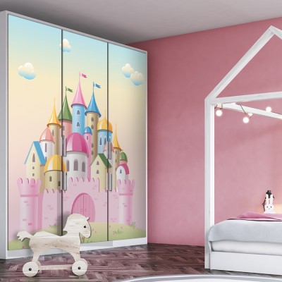 Magic Castle Παιδικά Αυτοκόλλητα ντουλάπας 61 x 185 cm (36189)