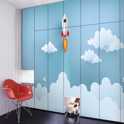 Πύραυλος Παιδικά Αυτοκόλλητα ντουλάπας 61 x 185 cm (36250)