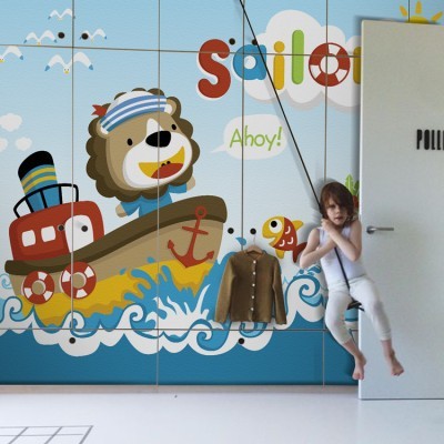Σκύλος Ναυτάκι Παιδικά Αυτοκόλλητα ντουλάπας 61 x 185 cm (36261)