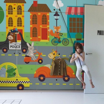Αυτοκινητάκια Παιδικά Αυτοκόλλητα ντουλάπας 61 x 185 cm (36268)
