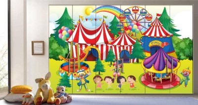 Τσίρκο Παιδικά Αυτοκόλλητα ντουλάπας 65 x 185 cm (18536)