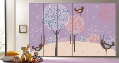 Γλυκά Πουλάκια Παιδικά Αυτοκόλλητα ντουλάπας 65 x 185 cm (10748)