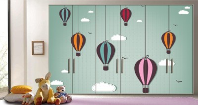 Αερόστατα Παιδικά Αυτοκόλλητα ντουλάπας 65 x 185 cm (10871)