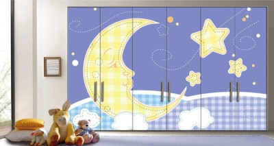 Φεγγαράκι μου λαμπρό… Παιδικά Αυτοκόλλητα ντουλάπας 65 x 185 cm (10764)