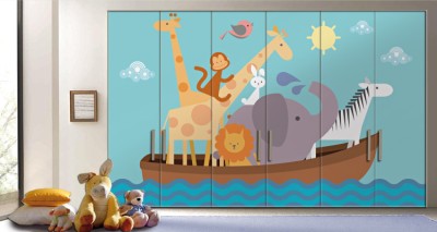 Κιβωτός του Νώε Παιδικά Αυτοκόλλητα ντουλάπας 65 x 185 cm (14964)