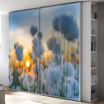 Βαμβάκι Φύση Αυτοκόλλητα ντουλάπας 61 x 185 cm