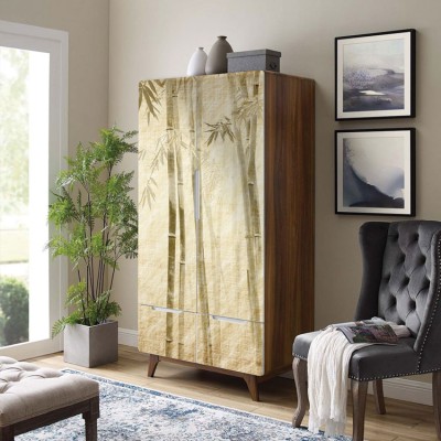 Μπαμπού Φύση Αυτοκόλλητα ντουλάπας 61 x 185 cm