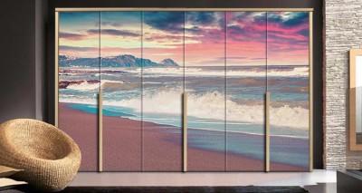Άνοιξη στην παραλία Φύση Αυτοκόλλητα ντουλάπας 65 x 185 cm (19512)
