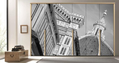 Φλωρεντία Πόλεις – Ταξίδια Αυτοκόλλητα ντουλάπας 100 x 100 εκ.