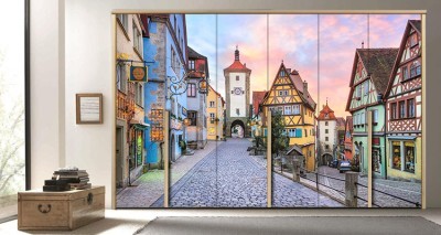 Ρότενμπουργκ, Γερμανία Πόλεις – Ταξίδια Αυτοκόλλητα ντουλάπας 65 x 185 cm (12302)