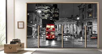 Λονδίνο Πόλεις – Ταξίδια Αυτοκόλλητα ντουλάπας 65 x 185 cm (12306)