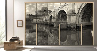 Κανάλια στη Ρώμη Πόλεις – Ταξίδια Αυτοκόλλητα ντουλάπας 65 x 185 cm (8452)