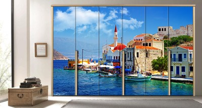 Καστελόριζο Ελλάδα Αυτοκόλλητα ντουλάπας 61 x 185 cm