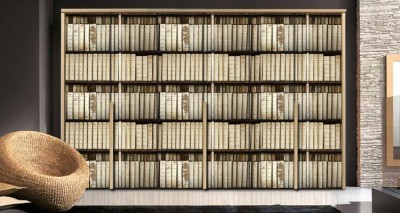 Βιβλία στο ράφι Vintage Αυτοκόλλητα ντουλάπας 65 x 185 cm (12319)