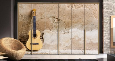 Ισπανική κιθάρα Διάφορα Αυτοκόλλητα ντουλάπας 65 x 185 cm (12429)