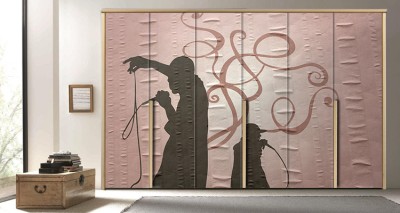 Τραγουδιστές rap Διάφορα Αυτοκόλλητα ντουλάπας 65 x 185 cm (12432)