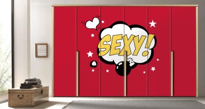 Εφέ κόμικς sexy Κόμικς Αυτοκόλλητα ντουλάπας 65 x 185 cm (12405)