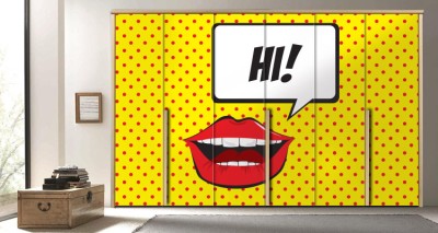 HI! Κόμικς Αυτοκόλλητα ντουλάπας 61 x 185 cm