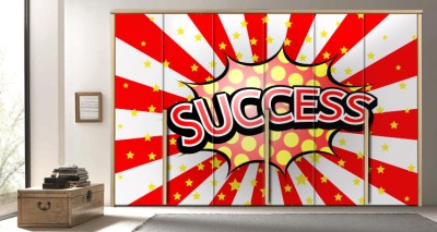 Success Κόμικς Αυτοκόλλητα ντουλάπας 65 x 185 cm (12417)