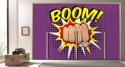 Boom! Κόμικς Αυτοκόλλητα ντουλάπας 61 x 185 cm