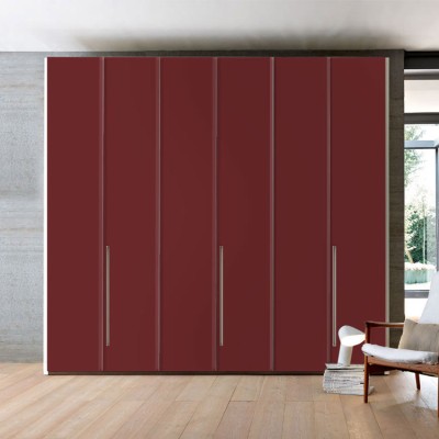 Burgundy Μονόχρωμα Αυτοκόλλητα ντουλάπας 40 x 123 εκ.