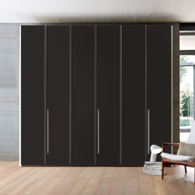 Black Μονόχρωμα Αυτοκόλλητα ντουλάπας 65 x 185 cm (20163)