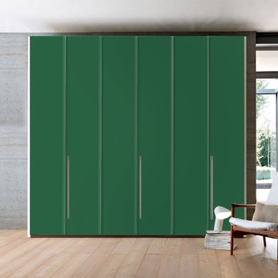 Leaf-Green Μονόχρωμα Αυτοκόλλητα ντουλάπας 65 x 185 cm (20189)