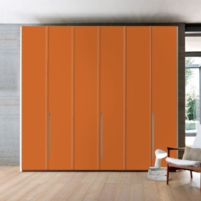 Orange Μονόχρωμα Αυτοκόλλητα ντουλάπας 65 x 185 cm (20177)