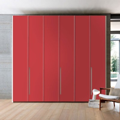 Red Μονόχρωμα Αυτοκόλλητα ντουλάπας 65 x 185 cm (20160)