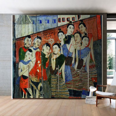 Φλερτ Ζωγραφική Αυτοκόλλητα ντουλάπας 61 x 185 cm