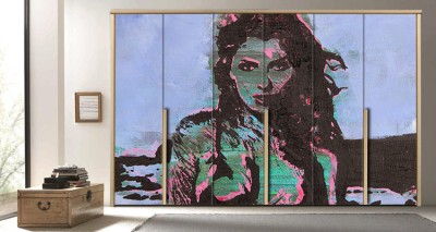 Γυναίκα Ζωγραφική Αυτοκόλλητα ντουλάπας 65 x 185 cm (12351)