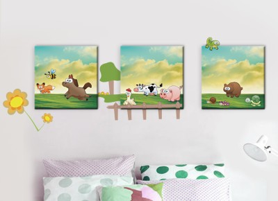 Ζωάκια Παιδικά Πίνακες και αυτοκόλλητα 125×45 (13002)