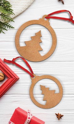 xmas-25 Χριστουγεννιάτικα Χριστουγεννιάτικα Στολίδια – Κάρτες Μικρό Φ8, 8ΤΜΧ