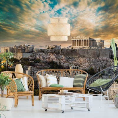 Θέα της Ακρόπολης, Αθήνα Ελλάδα Ταπετσαρίες Τοίχου 67 x 100 cm