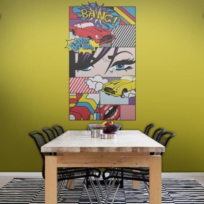 Pop art Κόμικς Ταπετσαρίες Τοίχου 100 x 100 εκ.