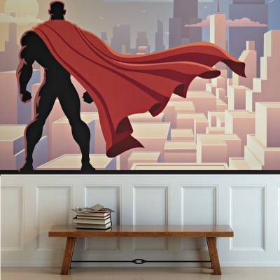 Σούπερ Ήρωας Κόμικς Ταπετσαρίες Τοίχου 84 x 119 cm (21085)