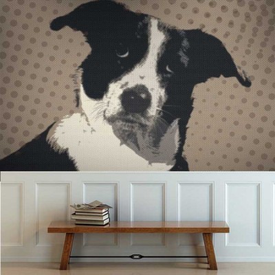 Χαριτωμένος σκύλος Κόμικς Ταπετσαρίες Τοίχου 88 x 115 cm (21109)