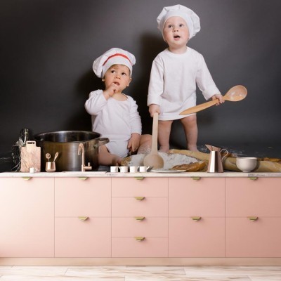 Αγόρια με αξεσουάρ κουζίνας Φαγητό Ταπετσαρίες Τοίχου 80 x 120 cm (21809)