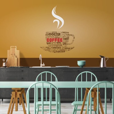 Τυπογραφία καφέ Φαγητό Ταπετσαρίες Τοίχου 99 x 85 cm (21824)