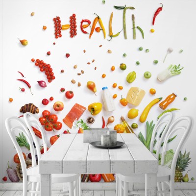 Υγεία! Φαγητό Ταπετσαρίες Τοίχου 101 x 99 cm (21834)