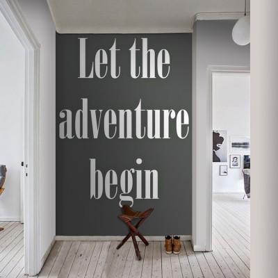 Let the adventure begin Φράσεις Ταπετσαρίες Τοίχου 100 x 100 cm (21756)