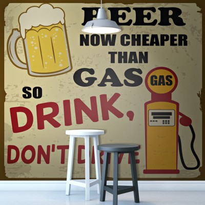 Αφίσα μπύρας Φράσεις Ταπετσαρίες Τοίχου 100 x 100 cm (21821)