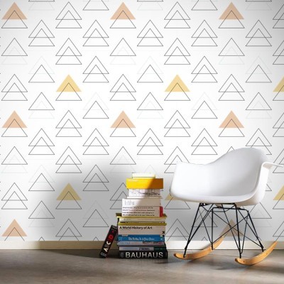 Τρίγωνα Μοτίβα Ταπετσαρίες Τοίχου 100 x 100 cm (21781)