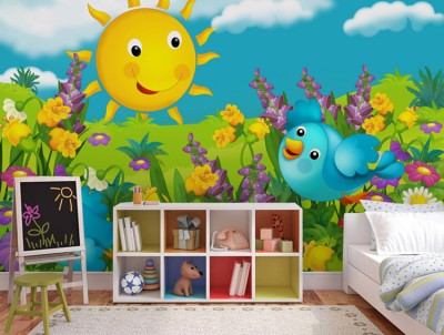 Ηλιόλουστη Μέρα Παιδικά Ταπετσαρίες Τοίχου 82 x 123 cm (20411)