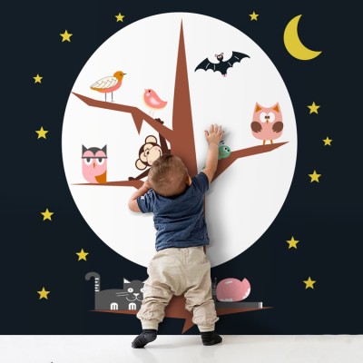 Καληνύχτα Παιδικά Ταπετσαρίες Τοίχου 100 x 100 cm (20415)