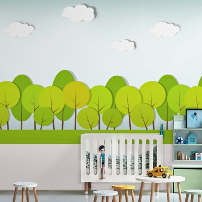 Δέντρα Παιδικά Ταπετσαρίες Τοίχου 100 x 100 cm (20760)