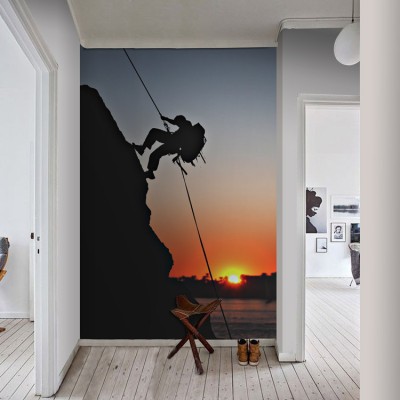 Ορειβάτης κατά το ηλιοβασίλεμα Σπορ Ταπετσαρίες Τοίχου 121 x 80 cm (21630)